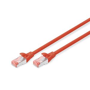 Digitus CAT 6 S-FTP câble patch, 0,25m, câble réseau LAN DSL Ethernet, LSZH, cuivre, AWG 27/7, rouge - Publicité