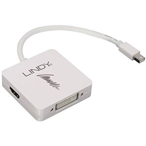 LINDY Adaptateur Mini-DP 1.2 vers DP 4K60 / HDMI 4K30 / DVI - Publicité