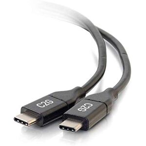 C2G 3 M CÂBLE USB-C VERS USB-C 2.0 MÂLE VERS MÂLE (5 A) Câbles USB (3 m, USB C, USB C, 2.0, 480 Mbit/s, Noir) - Publicité