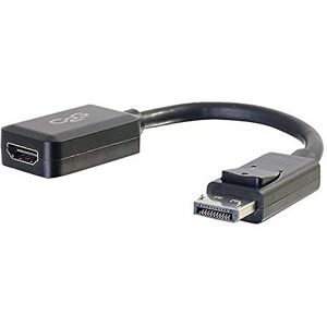 C2G /Cables to Go 54322 8" Cables to Go DisplayPort M vers HDMI F BLK - Publicité