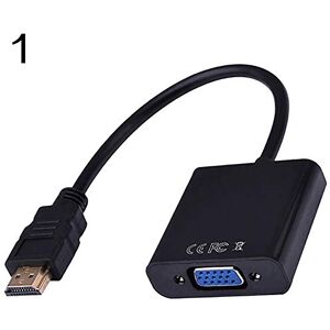 ZNLIGHT Câble & HUB & adaptateur 1080P HDMI m?nlich zu VGA femelle adaptateur convertisseur vidéo Kabel f с1r PC ordinateur portable HDTV-noir - Publicité