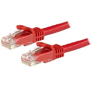 StarTech.com Câble réseau Cat6 Gigabit UTP sans crochet de 1 m Cordon Ethernet RJ45 anti-accroc M/M Rouge (N6PATC1MRD) - Publicité
