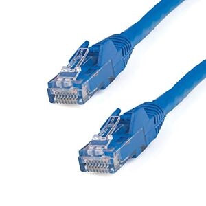 StarTech.com Câble réseau Cat6 Gigabit UTP sans crochet de 2m Cordon Ethernet RJ45 anti-accroc M/M Bleu (N6PATC2MBL) - Publicité