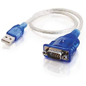 C2G /Cables to Go 26886 Câble Adaptateur USB vers DB9 série RS232 Bleu 0,5 m - Publicité