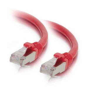 C2G 00855 Cable Cat6 Câble de Connexion réseau Ethernet blindé sans accrochage Rouge 20 Pieds 6,09 mètres - Publicité