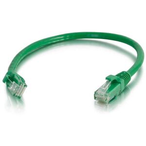 C2G 03992 Câble de raccordement réseau Ethernet Cat6 sans accroc et non blindé, vert, 2,43 m - Publicité