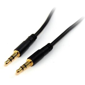 StarTech.com Câble slim audio stéréo de 3,5 mm (M/M) - 1,8 m - Connecteurs plaqués en or