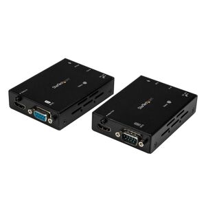 StarTech.com Rallonge HDMI sur Cat5e / CAT6 - Extension Jusqu'à 70m - Certifié HDBaseT - Rallonge HDMI - Rallonge IR - Booster HDMI Anthracite