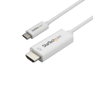 StarTech.com Adaptateur USB-C vers HDMI de 1m - Câble Vidéo USB Type C vers HDMI 2.0 - 4K60Hz - Compatible Thunderbolt 3 - Convertisseur USB-C à HD...