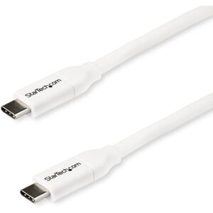 StarTech.com Câble USB-C vers USB-C avec Power Delivery 5A de 2 m - USB 2.0 - Blanc