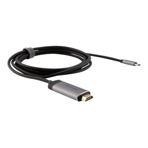 Verbatim 49144 câble vidéo et adaptateur 1,5 m USB Type-C HDMI Noir, Argent