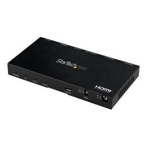 StarTech.com Répartiteur HDMI à 2 ports - 4K 60 Hz avec scaler incorporé - Son surround 7.1 Rouge