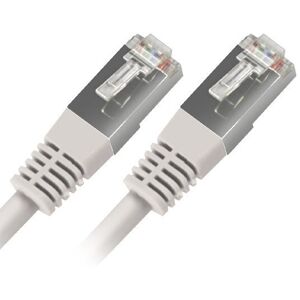 Câble RJ45 Blindé Catégorie 6 F-UTP 4P 5m Blanc 560348 - Lot de 3