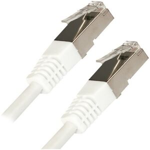 Câble RJ45 Blindé Catégorie 6 F-UTP 4P 1m Blanc 560346 - Lot de 7