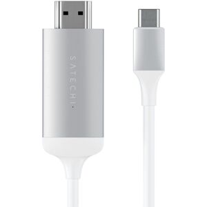 Satechi ST-CHDMIS câble vidéo et adaptateur 1,8 m USB Type-C HDMI Argent Noyer