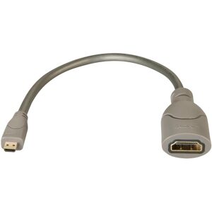 Lindy 41298 câble HDMI 0,15 m HDMI Type D (Micro) HDMI Type A (Standard) Gris