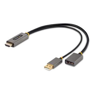 StarTech.com Adaptateur HDMI vers DisplayPort - Adaptateur HDMI vers DisplayPort de 30cm - Câble HDMI vers Displayport, Alimentation par Bus - Adap...