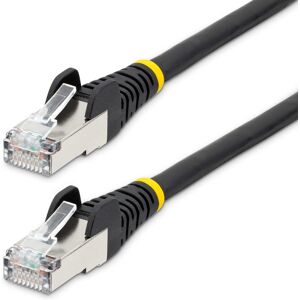 StarTech.com Câble Ethernet CAT6a 7,5m - Low Smoke Zero Halogen (LSZH) - 10 Gigabit 500MHz 100W PoE RJ45 S/FTP Cordon de Raccordement Réseau Snagle... Argent métallisé