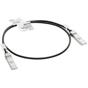 Aruba R9D19A câble de fibre optique 1 m SFP+ Noir, Argent