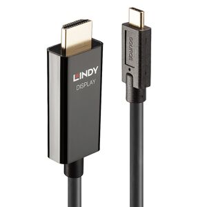 Lindy 43317 câble vidéo et adaptateur 10 m USB Type-C HDMI Type A (Standard) Noir Vert