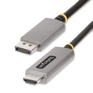 StarTech.com Câble Adaptateur DisplayPort vers HDMI, 8K 60Hz, 4K 144Hz, HDR10, DP 1.4 vers HDMI 2.1 - Convertisseur Vidéo Actif, Adaptateur Display...
