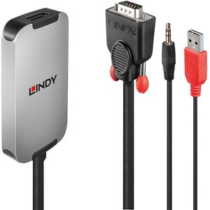 Lindy 38296 câble vidéo et adaptateur Noir, Blanc Rouge