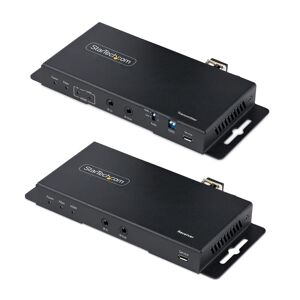 StarTech.com Kit Extender HDMI Fibre Optique - 4K60Hz jusqu'à 1km (Monomode) ou 300m (Multimode) Fibre optique LC, HDR, HDCP, Audio 3.5mm/RS232/Ext...