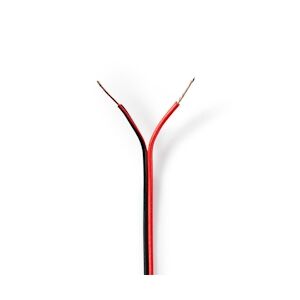 Nedis Câble De Haut-parleur 2x 0,50 Mm2 100 M Gaine Noir/rouge Usage Non Intensif Nedis