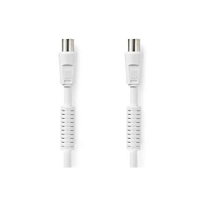 Nedis Câble Coaxial 120 Db Cei (coaxial) Mâle - Cei (coaxial) Femelle 15 M Blanc Usage Non Intensif Nedis