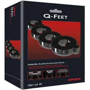 Set de 4 Supports d'enceinte Audioquest SorboGel Q-Feet Noir - Publicité