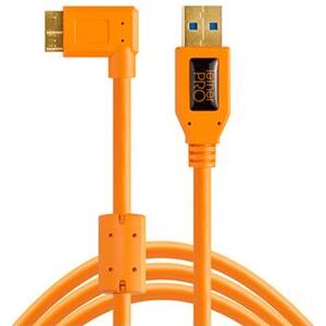 TETHER TOOLS Cable USB 3.0 / Micro-B 4.6M Coude Droit Orange