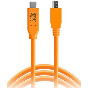 TETHER TOOLS Câble USB-C vers Mini-B 2.0 5-pin 4.6M Orange