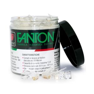 Fanton KIT Plug Fanton RJ45 UTP cat.6 - Copriplug RJ45 23727B