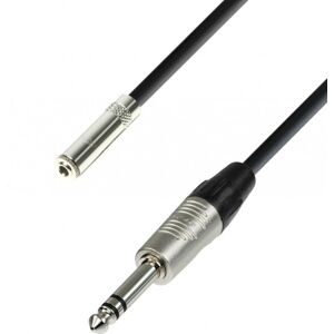 Adam Hall Cables 4 STAR BYV 0600 - Rallonge Casque Mini-Jack 3,5 mm stéréo vers Jack 6,35 mm - Câbles pour microphones