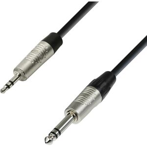 Adam Hall Cables 4 STAR BVW 0300 - REAN 6.3 mm Jack Stereo - 3.5 Jack Stereo 3.0 m - Câble à prise jack