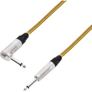 Adam Hall Cables 5 STAR IRP 0300 VINTAGE - Câble d'instrument NEUTRIK® 6,3 mm jack coudé sur - Câble à prise jack
