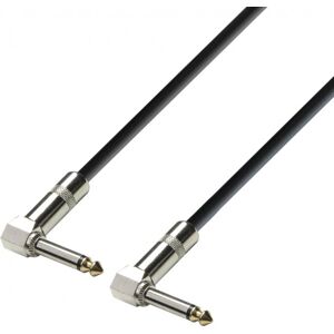 Adam Hall Cables 3 STAR IRR 0015 - Câble Instrument Jack 6,35 mm mono coudé vers Jack 6,35 mm - Câbles pour instruments
