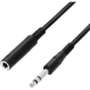 Adam Hall Cables 3 STAR BOV 0600 - Rallonge Câble Casque Audio Jack stéréo 6,3 mm vers Jack - Câble à prise jack