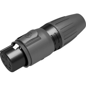 Seetronic XLR 5P Connector - female - IP65 Broches en or plaqué - boîtier noir - Connecteurs XLR 5 pole