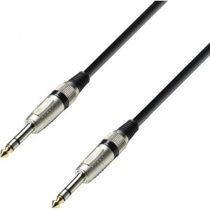 Adam Hall Cables 3 STAR BVV 0150 - Câble Audio Jack 6,35 mm stéréo vers Jack 6,35 mm 1,5 m - Câble à prise jack