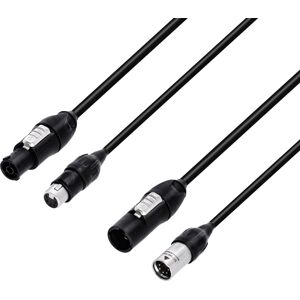 Adam Hall Cables 8101 PSDP5 0150 N IP65 - Cable DMX & secteur NEUTRIK ® powerCON TRUE1 TOP & - Cables DMX