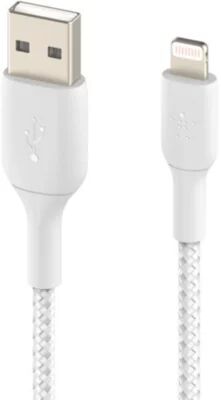 Belkin Câble lightning BELKIN tresse 1M Blanc