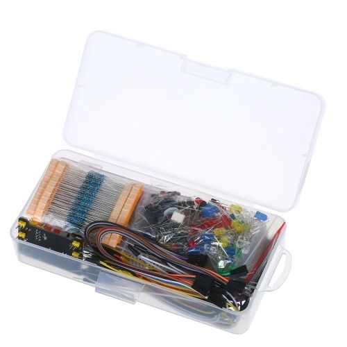 TOMTOP 830 Breadboard Set Electronics Component Starter DIY Kit avec boîte en plastique Compatible avec Arduino UNO R3 Package Package