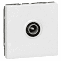 Legrand Prise tv simple programme mosaic ø9.52mm mâle 2 modules enjoliveur blanc legrand 078782