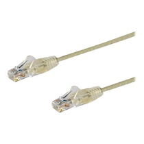 StarTech.com Cable reseau Ethernet RJ45 Cat6 de 1 m - Cordon de brassage mince Cat 6 UTP sans crochet - Fil Gigabit gris (N6PAT100CMGRS) - cordon de raccordement - 1 m - gris