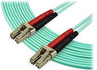 StarTech.com 7m OM3 LC to LC Multimode Duplex Fiber Optic Patch Cable - Aqua - 50/125 - LSZH Fiber Optic Cable - 10Gb (A50FBLCLC7) - cordon de raccordement - 7 m - turquoise