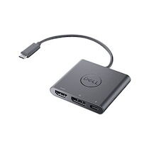 Dell Adapter USB-C to HDMI/DP with Power Pass-Through - convertisseur interface vidéo - 18 cm
