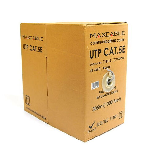 MAXCABLE Cavo UTP Cat5e da interrno grigio UTPCAT5E