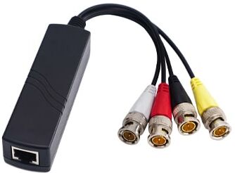 ICECCTV CONNETTORI BALUN-4. Video balun con cavetto 4 CANALI per telecamere AHD/HDCVI/TVI 8MP