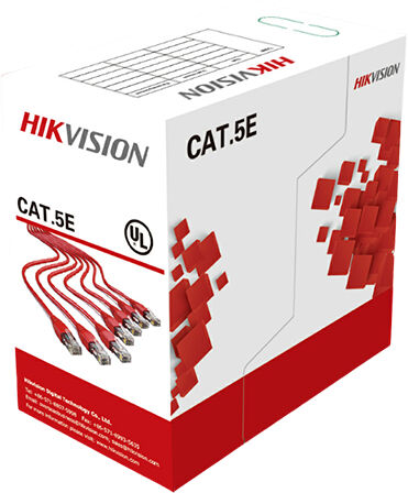 HIKVISION Network Cable DS-1LN5E-S.Cavo Cat5e UTP Rame solido 0,5mm da interno grigio al metro